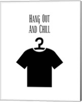 Hang Out And Chill - White Fine Art Print