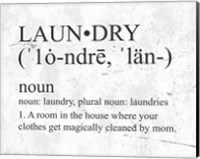 Laundry Definition Fine Art Print