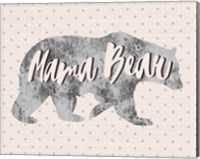 Mama Bear Silhouette Fine Art Print