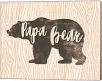 Papa Bear Silhouette Fine Art Print