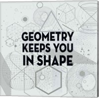 Geometry Keeps You In Shape Light Pattern Fine Art Print