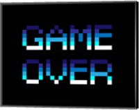 Game Over  - Blue Fine Art Print