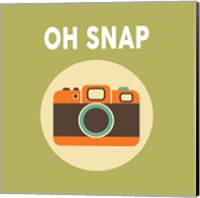 OH SNAP Camera Green Fine Art Print