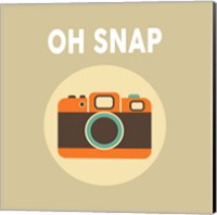 OH SNAP Camera Beige Fine Art Print