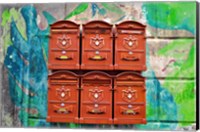 City Mail Boxes Fine Art Print