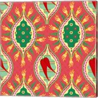 Chili Fiesta Pattern IV Fine Art Print