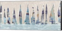Dozen Muted Boats Panel Fine Art Print