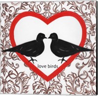Love Birds Valetines Fine Art Print
