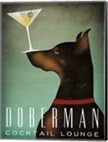 Doberman Martini Fine Art Print