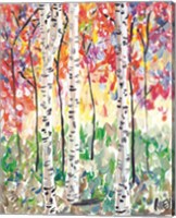 Colorful Birch Forest Fine Art Print