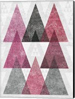 Mod Triangles IV Soft Pink Fine Art Print