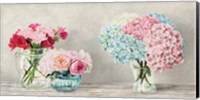 Fleurs et Vases Blanc Fine Art Print