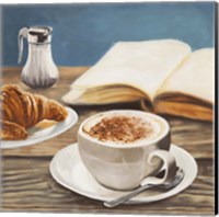 Cappuccino & Book Fine Art Print