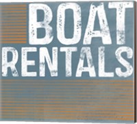 Boat Rentals Fine Art Print