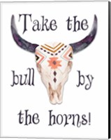 Bull by the Horns Fine Art Print