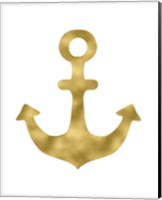 Gold Anchor Fine Art Print