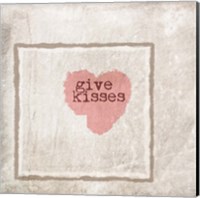 Give Kisses Fine Art Print
