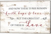 1 Corinthians 13:13 Fine Art Print