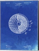 Golf Ball Patent - Faded Blueprint Fine Art Print