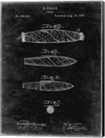 Cigar Patent - Black Grunge Fine Art Print