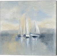 Morning Sail I Blue Fine Art Print