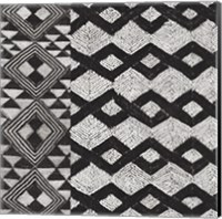 Kuba Cloth Mat I BW Fine Art Print