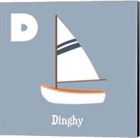 Transportation Alphabet - D is for Dinghy Fine Art Print