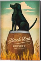 Black Lab Whiskey Fine Art Print