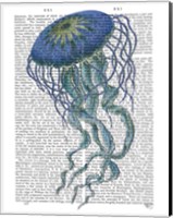 Blue Jellyfish 1 Fine Art Print