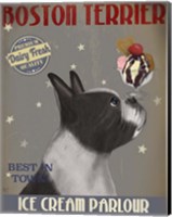 Boston Terrier Ice Cream Fine Art Print