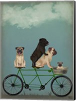 Pug Tandem Fine Art Print