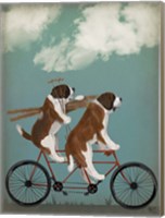 St Bernard Tandem Fine Art Print