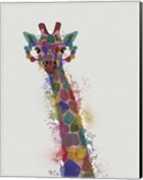 Rainbow Splash Giraffe 1 Fine Art Print