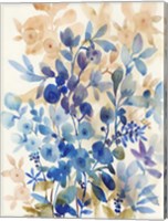 Blueberry Floral I Fine Art Print