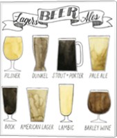 Beer Info Graphic Fine Art Print