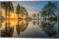 Mount Fuji Reflected In Lake , Japan Fine Art Print