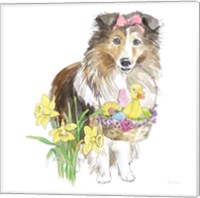 Easter Pups II Fine Art Print