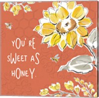 Bee Happy III Spice Fine Art Print