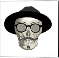 Hipster Skull III Fine Art Print