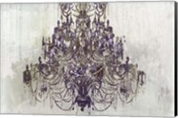 Plum Chandelier on White Fine Art Print