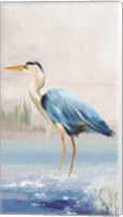 Heron on the Beach II Fine Art Print