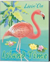 Island Time Flamingo II Fine Art Print