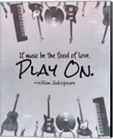 If Music Be The Food Of Love Shakespeare Musical Instruments Fine Art Print