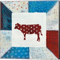 Modern Americana Farm Quilt IV Fine Art Print
