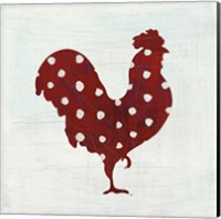 Modern Americana Farm III on White Fine Art Print