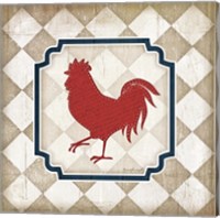 Red White and Blue Rooster XI Fine Art Print