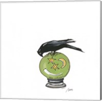Crystal Ball Raven Fine Art Print