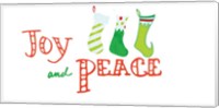 Joy and Peace Stockings Fine Art Print