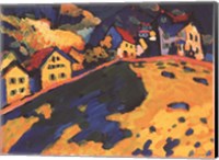 Houses on a Hill, 1909 Fine Art Print