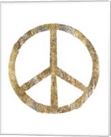 Gilded Hipster Peace Fine Art Print